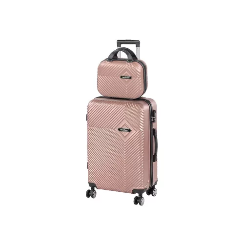TraveLux Pro IV gurulós bőrönd szett rosegold