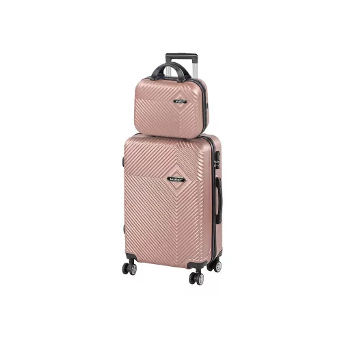 TraveLux Pro VII gurulós bőrönd szett rosegold