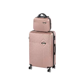 TraveLux Pro VIII gurulós bőrönd szett rosegold