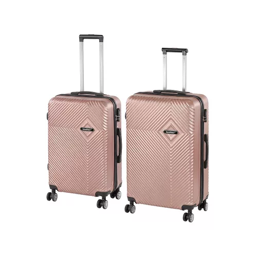 TraveLux Pro XI gurulós bőrönd szett rosegold