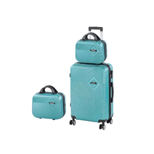 TraveLux Pro X gurulós bőrönd szett lagúnakék