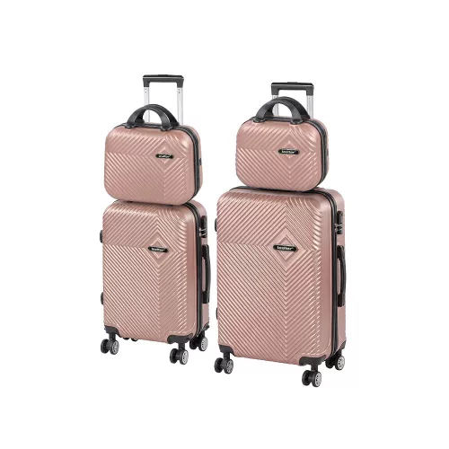 TraveLux Pro XXII gurulós bőrönd szett rosegold