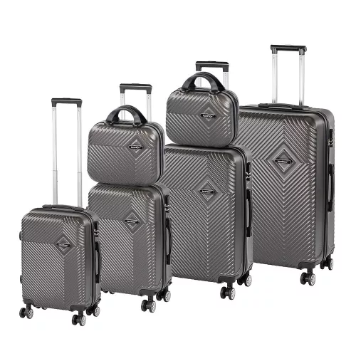 TraveLux Pro XXXXXIV gurulós bőrönd szett szürke