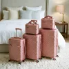 TraveLux Urban gurulós bőrönd szett lazacrózsaszín