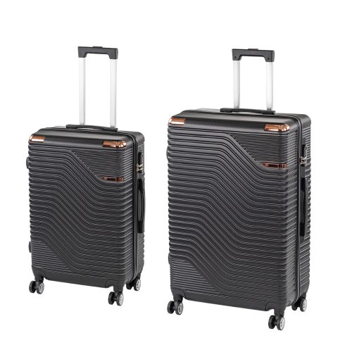 TraveLux Urban XI gurulós bőrönd szett fekete