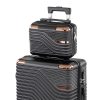 TraveLux Urban XIII gurulós bőrönd szett fekete