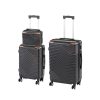TraveLux Urban XV gurulós bőrönd szett fekete