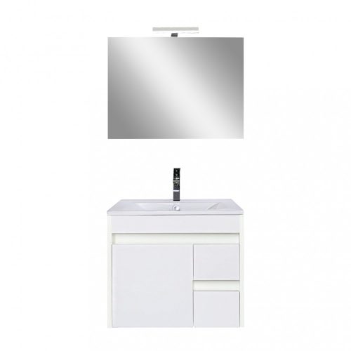 Luna Prime 60 komplett fürdőszoba bútor tükörfényes fehér