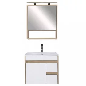 Luna 60 komplett fürdőszobabútor, Sonoma tölgy-Fehér