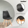 Zara 41 étkező garnitúra fekete-yorki tölgy