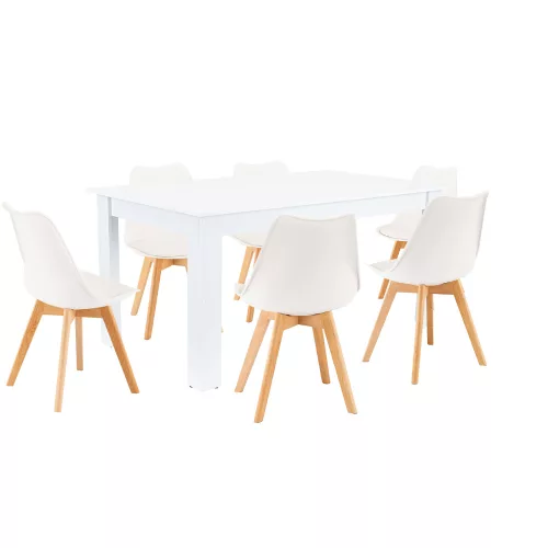 Lola 61 étkező garnitúra fehér-fehér