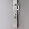 Alegro Silver hidromasszázs zuhanypanel, rozsdamentes acél