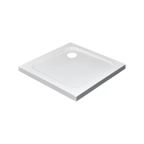 Modena Slim szögletes alacsony akril zuhanytálca, 80x80x5,5 cm-es méretben