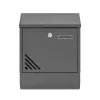 Homepost kültéri postaláda újságtartóval névtáblával zárható szürke