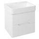 MEDIENA mosdótartó szekrény, 2 fiókkal, 57x50,7x48,5cm, matt fehér
