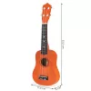 Fa Ukulele Gitár Gyerekeknek, 4 Nylon húr barna