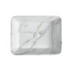 DALMA kerámiamosdó, 48x38x13cm, fehér márvány