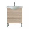 Seneca 65 cm-es bútorhoz alsószekrény, mosdóval, Sonoma tölgy