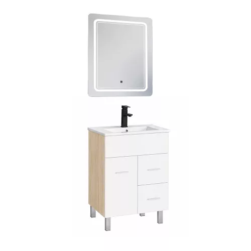 Neo Vision 60 komplett fürdőszoba bútor sonoma tölgy-fehér