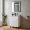 Neo Vision 60 komplett fürdőszoba bútor sonoma tölgy-fehér