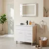 Neo Vision 80 komplett fürdőszoba bútor sonoma tölgy-fehér