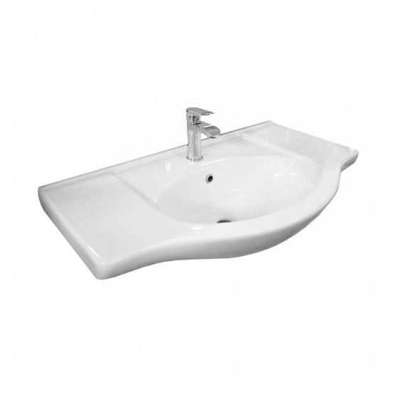 Nerva 85 komplett fürdőszoba bútor tükörfényes fehér