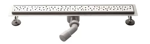 Inox padlóösszefolyó 90x11 cm