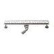 Inox padlóösszefolyó 90x11 cm