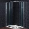 Klasik aszimmetrikus zuhanykabin zuhanytálca nélkül