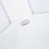 Briliant íves hátfalas zuhanykabin öntött márvány zuhanytálcával thermosztátos csapteleppel, csincsilla üveggel