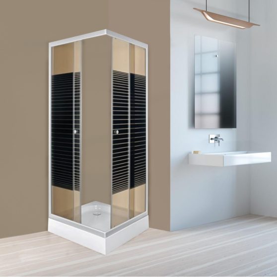 PICO 80x80 cm szögletes zuhanykabin zuhanytálcával