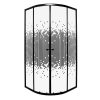 Pixel Black 80 íves zuhanykabin zuhanytálca nélkül