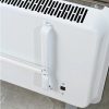 Hekla elektromos fűtőtest 1200W/2400W teljesítménnyel, elegáns fekete üvegpanellel és digitális kijelzővel