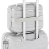 TraveLux Voyager kisméretű kézi bőrönd keményfedeles 26x31x14 cm szürke