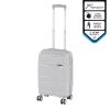TraveLux Voyager kabinbőrönd keményfedeles levehető kerékkel 55x40x20 cm szürke