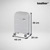 TraveLux Voyager kabinbőrönd keményfedeles levehető kerékkel 55x40x20 cm szürke