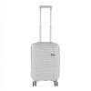 TraveLux Voyager kabinbőrönd keményfedeles levehető kerékkel 55x40x20 cm szürke