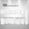 Praktik 120 panel konyhabútor fehér korpusz, fehér front