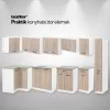 Praktik 140 panel konyhabútor fehér korpusz, sonoma tölgy front