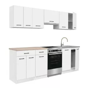 Praktik 240 konyhabútor fehér korpusz, fehér front