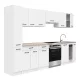 Praktik 270 konyhabútor fehér korpusz, fehér front