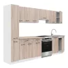Praktik 270 konyhabútor fehér korpusz, sonoma tölgy front