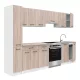 Praktik 270 konyhabútor fehér korpusz, sonoma tölgy front