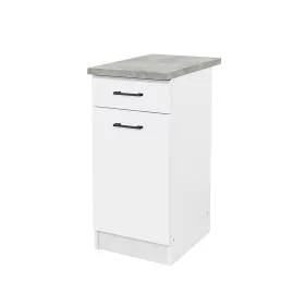 Praktik 40 alsó szekrény 1 ajtós 1 fiókos, fehér-fehér