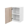 Praktik 40 felső szekrény 1 ajtós, fehér-sonoma tölgy