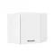 Praktik 60 felső sarok szekrény 1 ajtós, fehér-fehér