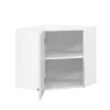 Praktik 60 felső sarok szekrény 1 ajtós, fehér-fehér