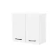 Praktik 60 felső szekrény 2 ajtós, fehér-fehér
