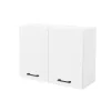 Praktik 80 felső szekrény 2 ajtós, fehér-fehér