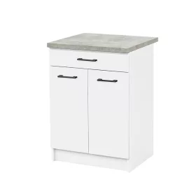 Praktik 60 alsó szekrény 2 ajtós 1 fiókos, fehér-fehér